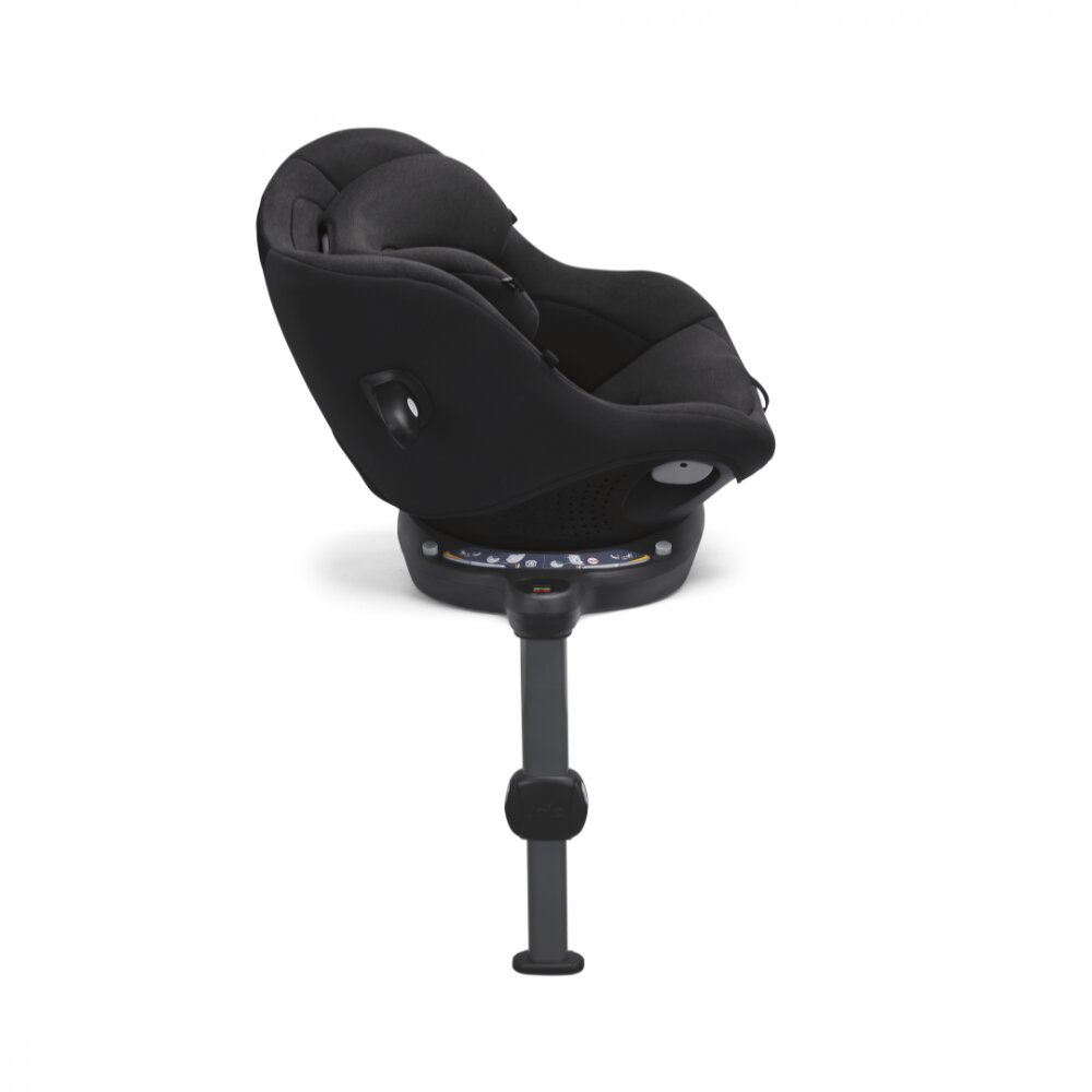 JOIE Scaun auto pentru copii i-Spin 360 Compact Raven 61-105 cm certificat R129 rotativ spatar reglabil tetiera ajustabila baza cu picior de sustinere