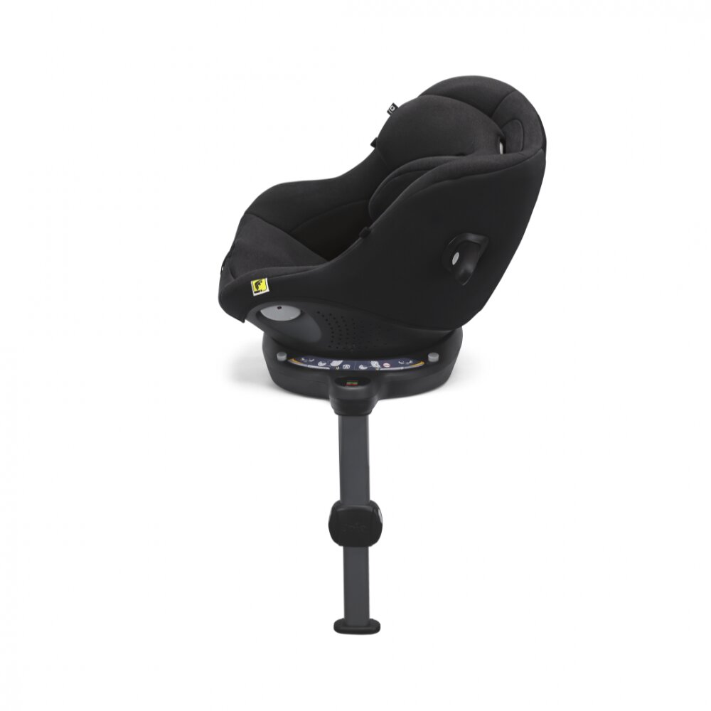 JOIE Scaun auto pentru copii i-Spin 360 Compact Raven 61-105 cm certificat R129 rotativ spatar reglabil tetiera ajustabila baza cu picior de sustinere