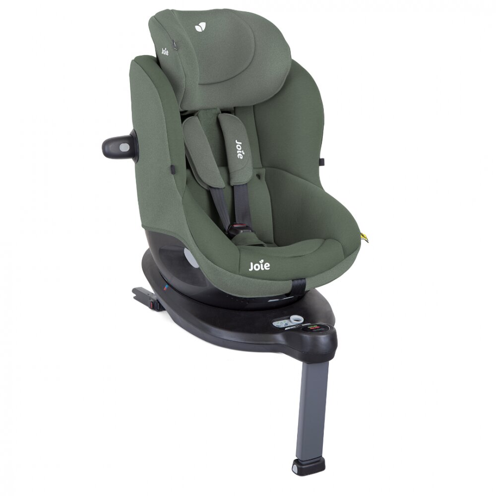 JOIE Scaun auto pentru copii i-Spin 360 Thyme 40-105 cm testat ADAC si certificat R129 rotativ spatar reglabil tetiera ajustabila baza cu picior de sustinere SPS