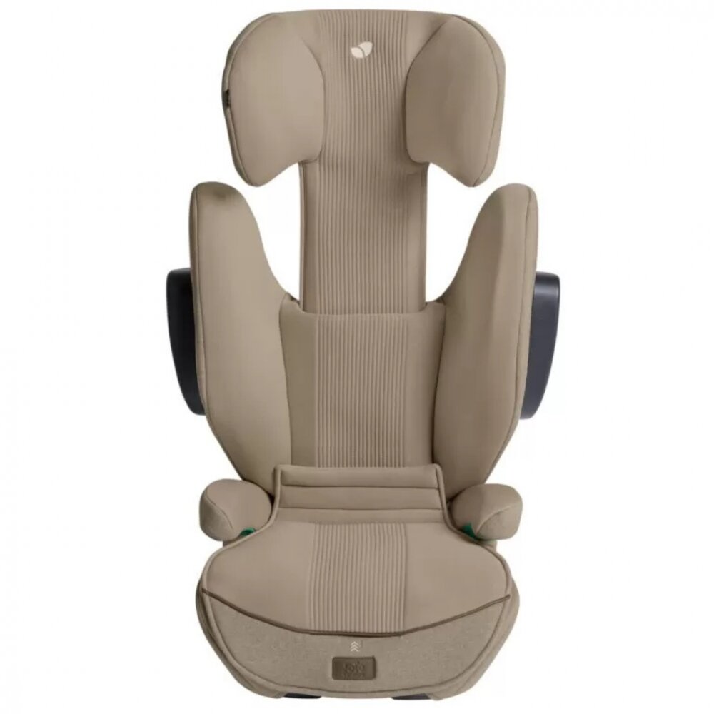 JOIE Scaun auto pentru copii i-Traver Signature Sandstone 100 - 150 cm testat ADAC si certificat R129 spatar reglabil tetiera ajustabila SPS