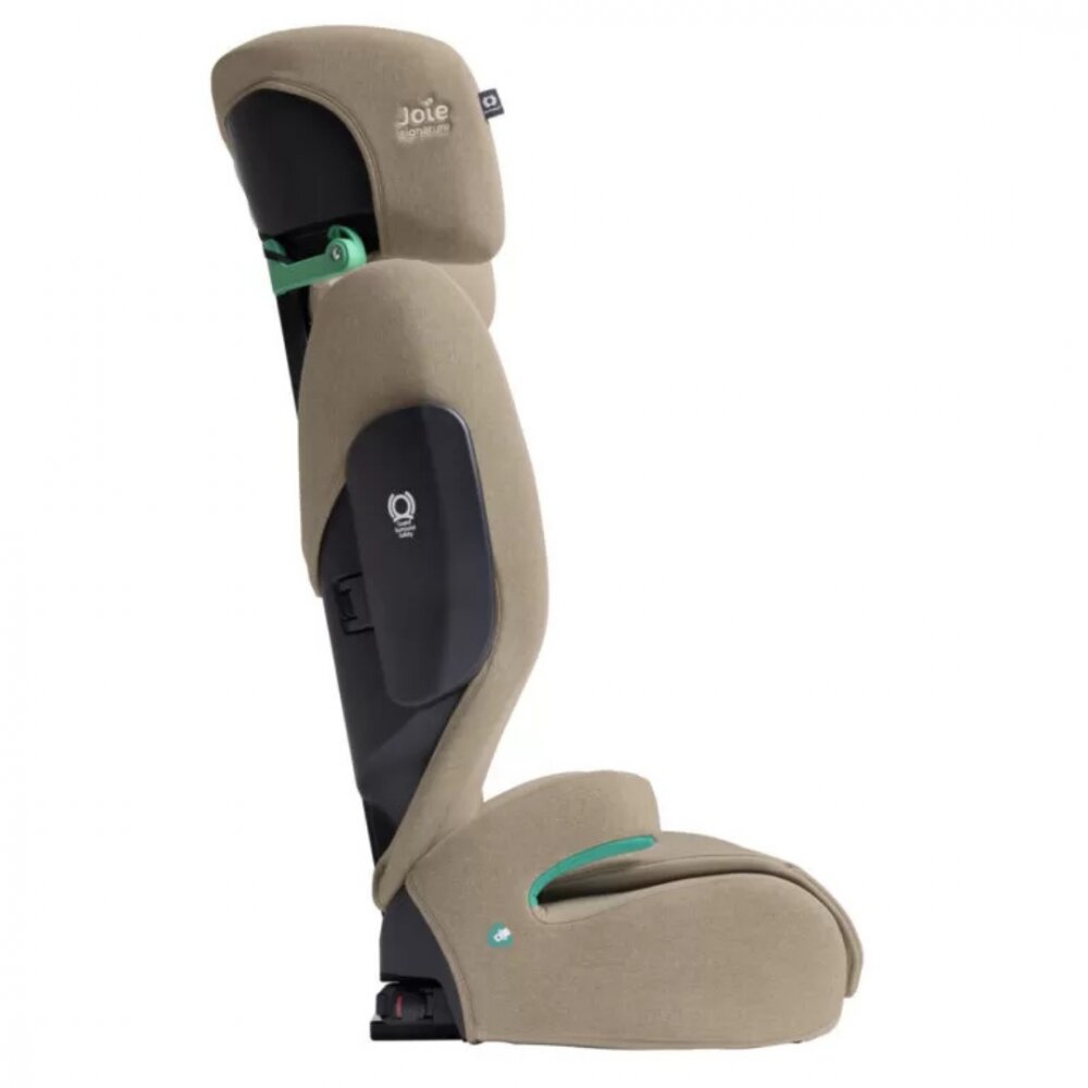 JOIE Scaun auto pentru copii i-Traver Signature Sandstone 100 - 150 cm testat ADAC si certificat R129 spatar reglabil tetiera ajustabila SPS