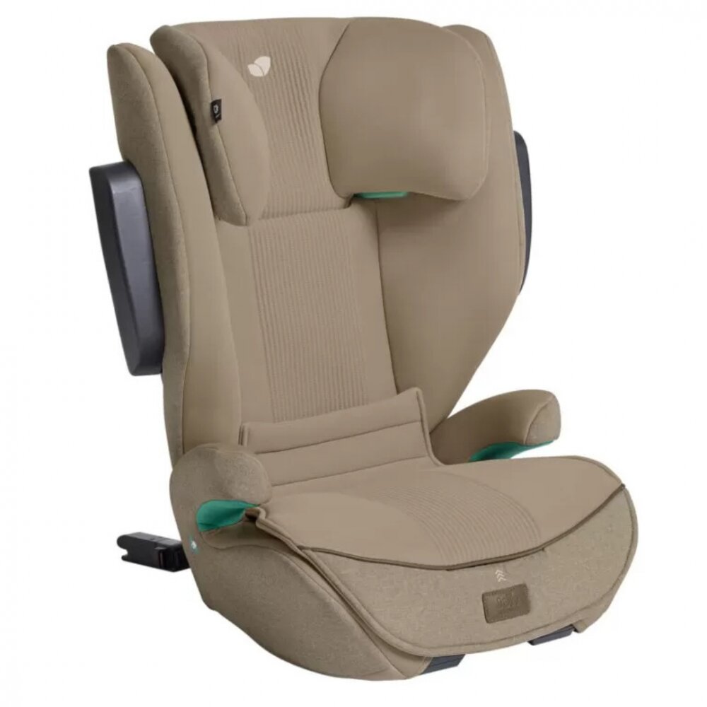 JOIE Scaun auto pentru copii i-Traver Signature Sandstone 100 - 150 cm testat ADAC si certificat R129 spatar reglabil tetiera ajustabila SPS