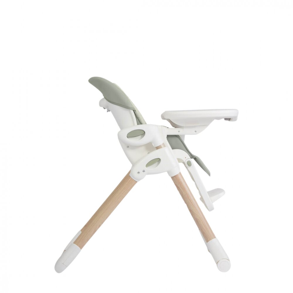 JOIE Scaun de masa Mimzy Recline Strata Mist Wood spatar reglabil in 5 pozitii inaltime ajustabila si tavita reglabiladetasabila centuri greutate suportata 15 kg