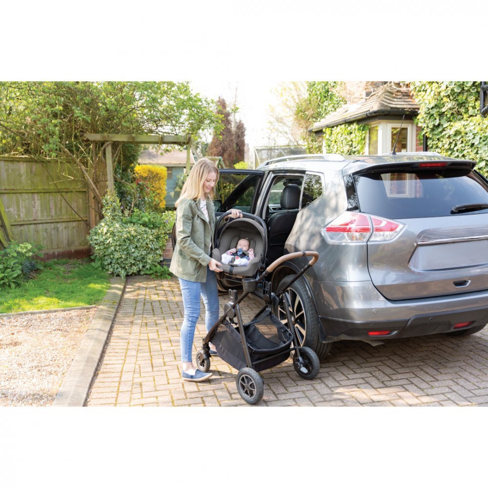 JOIE Scoica auto i-Snug 2 cu tetiera reglabila 40-75 cm Pebble testata ADAC si certificata R129
