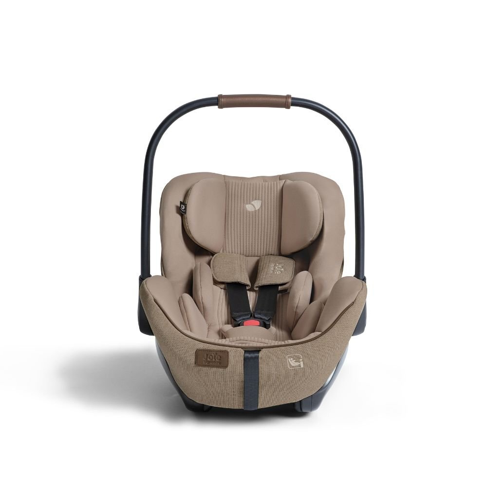 JOIE Scoica auto pentru copii i-Level Pro Signature Sandstone i-Size inclinabila 40-87 cm certificata R129 tetiera ajustabla husa detasabila greutate suportata 13 kg
