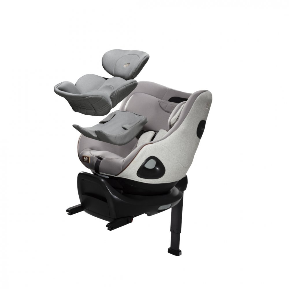 JOIE Set scaun auto rotativ i-Size i-Harbour Signature Oyster 40-105 cm si Baza i-Size i-Base Encore testat ADAC si certificat R129