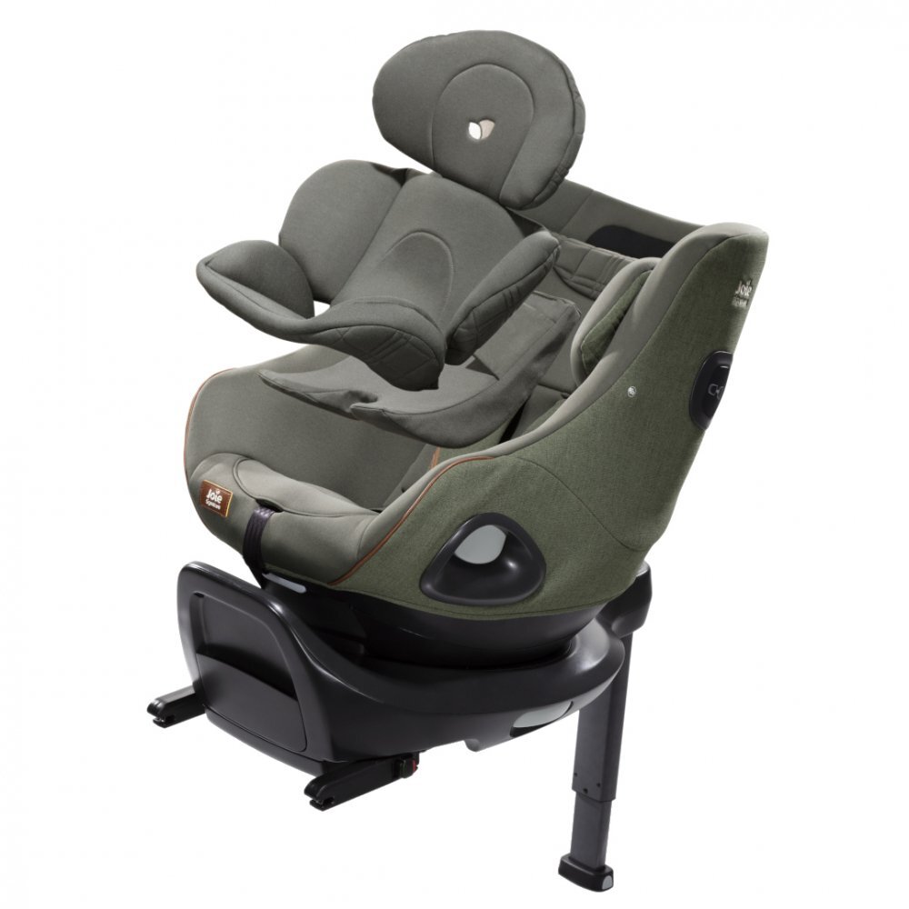 JOIE Set scaun auto rotativ i-Size i-Harbour Signature Pine 40-105 cm si Baza i-Size i-Base Encore testat ADAC si certificat R129