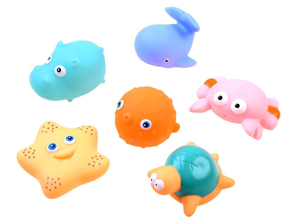 Jokomisiada Set jucarii de baie pentru copii marine Life in plasa de depozitare