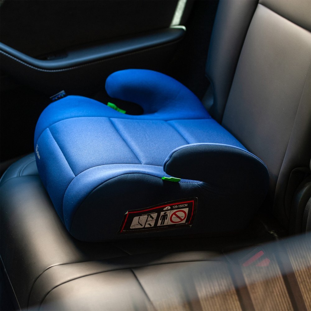 Juju Inaltator auto i-Size Jazzy Booster Albastru-Bleumarin 125x150 cm cotiere moi husa detasabila