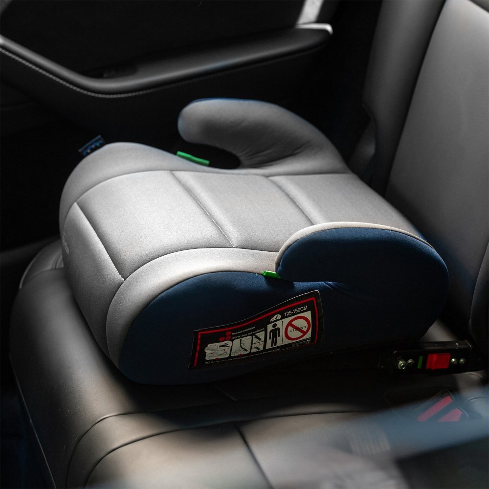 Juju Inaltator auto i-Size Jazzy Booster Gri-Bleumarin 125x150 cm isofix cotiere moi husa detasabila