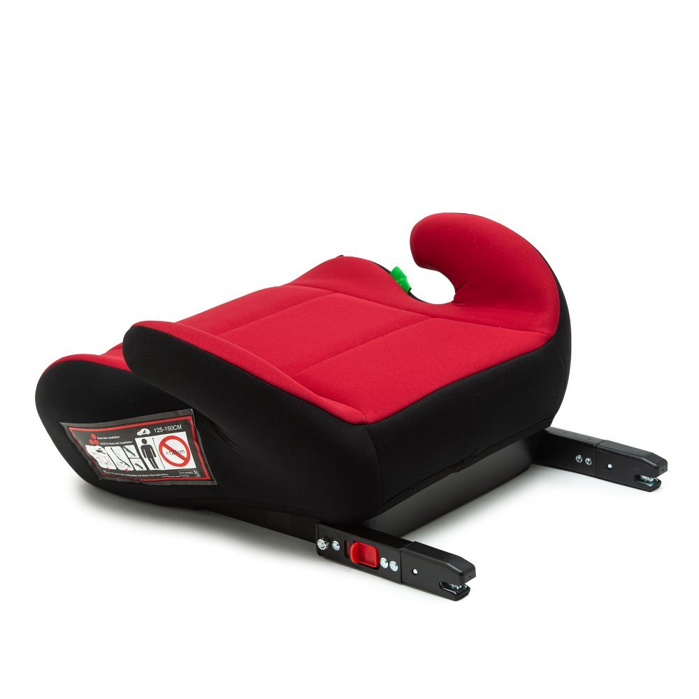 Juju Inaltator auto i-Size Jazzy Booster Negru-Rosu 125x150 cm isofix cotiere moi husa detasabila