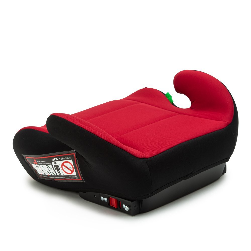 Juju Inaltator auto i-Size Jazzy Booster Negru-Rosu 125x150 cm isofix cotiere moi husa detasabila