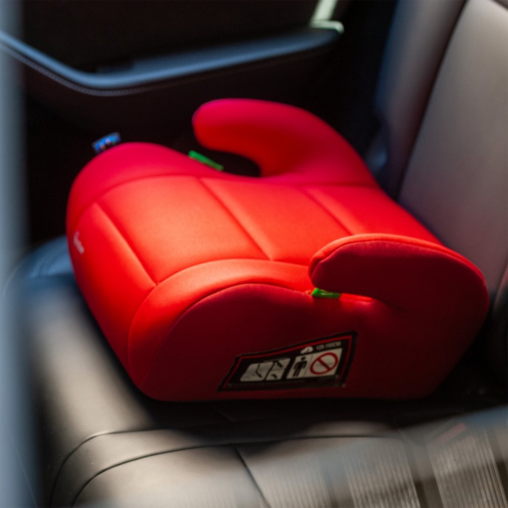 Juju Inaltator auto i-Size Jazzy Booster Rosu-Bordo 125x150 cm cotiere moi husa detasabila