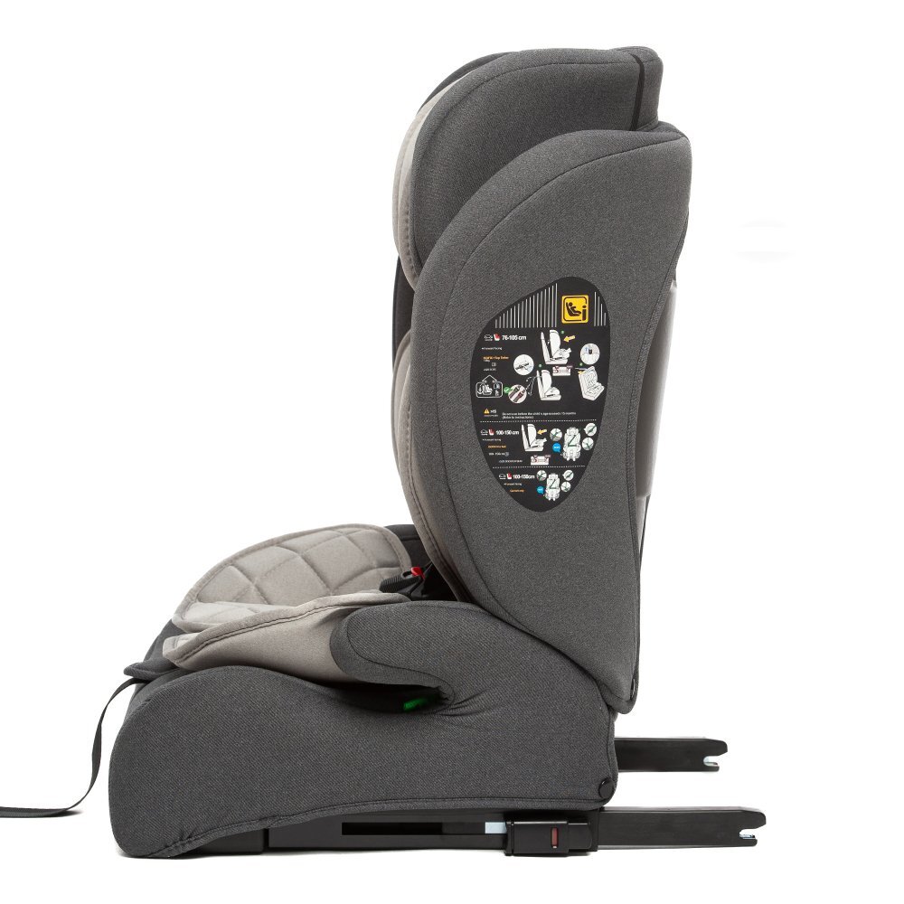 Juju Scaun auto cu isofix Pro Rider i-Size gri