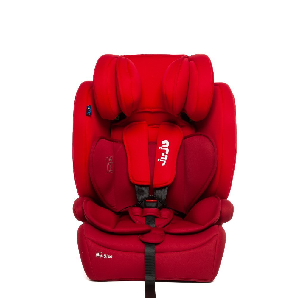 Juju Scaun auto i-Size Safe Rider Rosu-Bordo 76-150 cm convertibil in inaltator tetiera reglabila cotiere pernute moi husa detasabila
