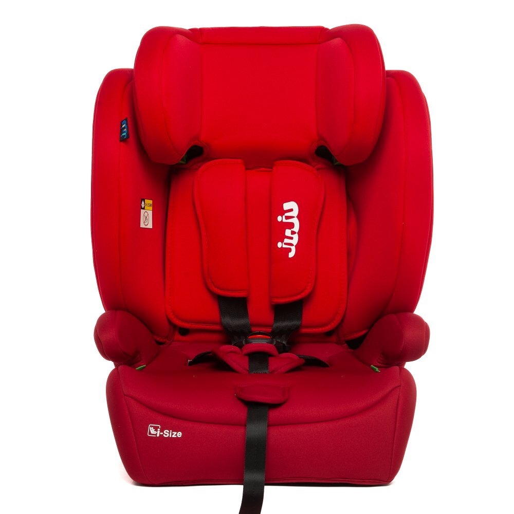 Juju Scaun auto i-Size Safe Rider Rosu-Bordo 76-150 cm convertibil in inaltator tetiera reglabila cotiere pernute moi husa detasabila