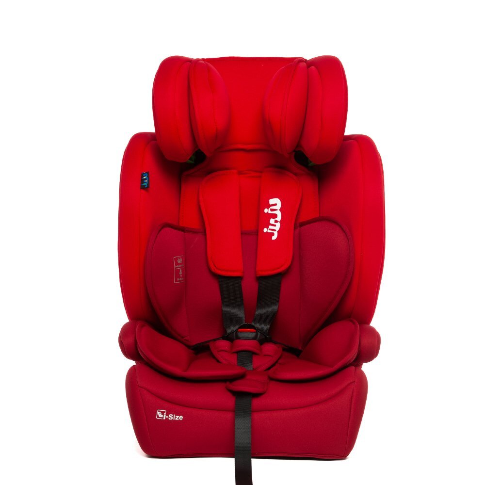 Juju Scaun auto i-Size Safe Rider Rosu-Bordo 76-150 cm convertibil in inaltator tetiera reglabila cotiere pernute moi husa detasabila