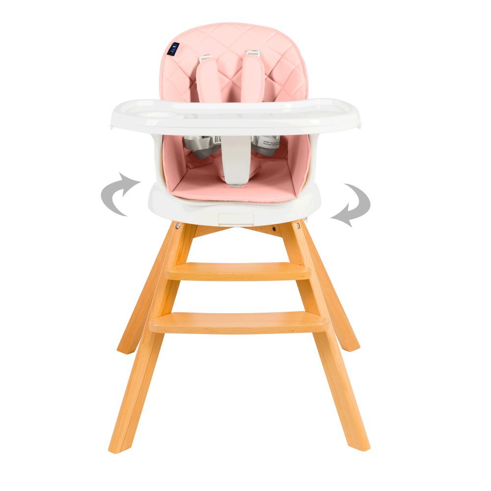 Juju Scaun de masa 3 in 1 EatTwist pink