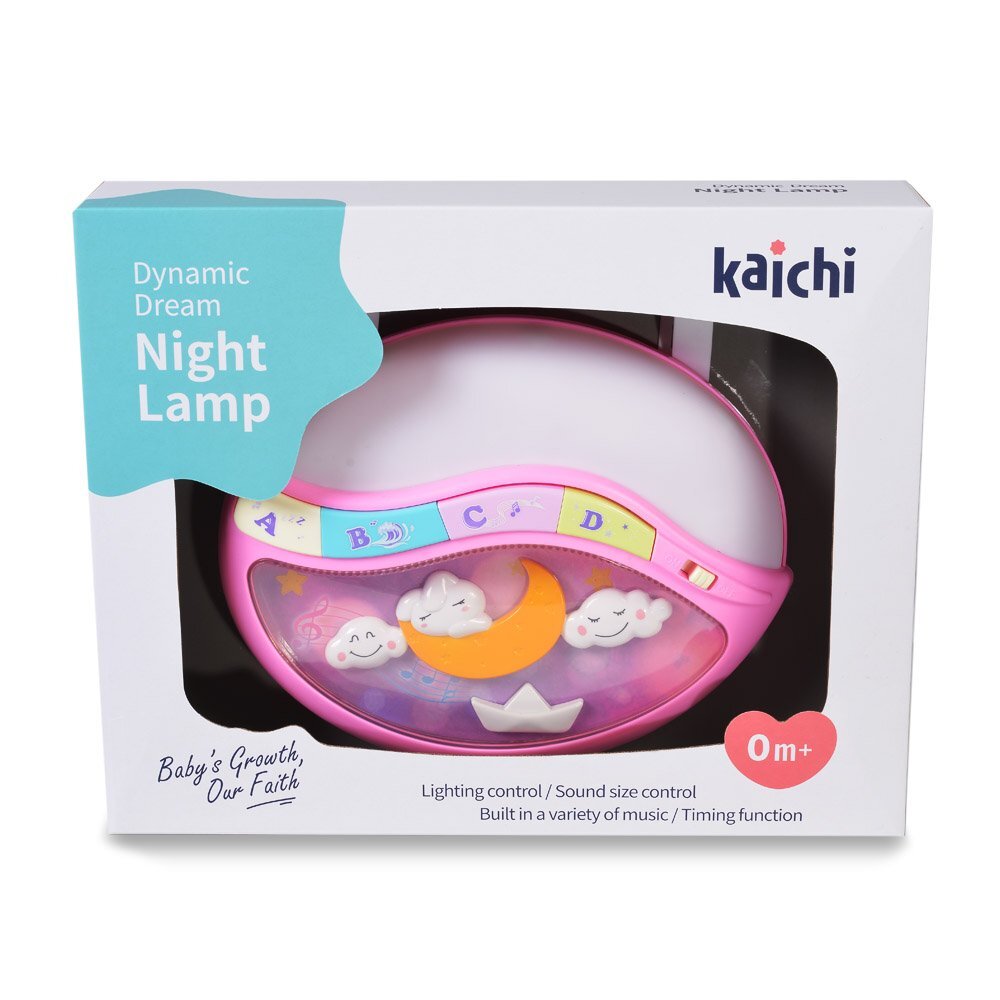 Kaichi Lampa de veghe cu muzica si proiectii Dinamic dream Pink
