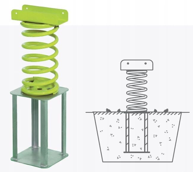 KBT Balansoar pe arc pentru copii Elefant HDPE cu prindere in beton