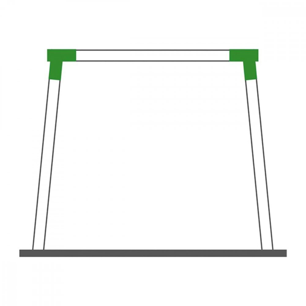 KBT Coltar Universal forma patrata unghi oblic Verde
