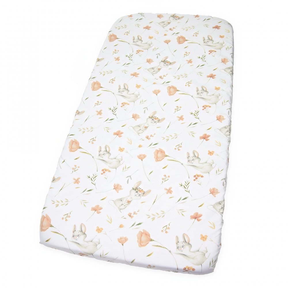 Kerstin Cearceaf cu banda elastica pentru pat copii Fairytale Mouse 100 bumbac pentru saltea 120x60 cm