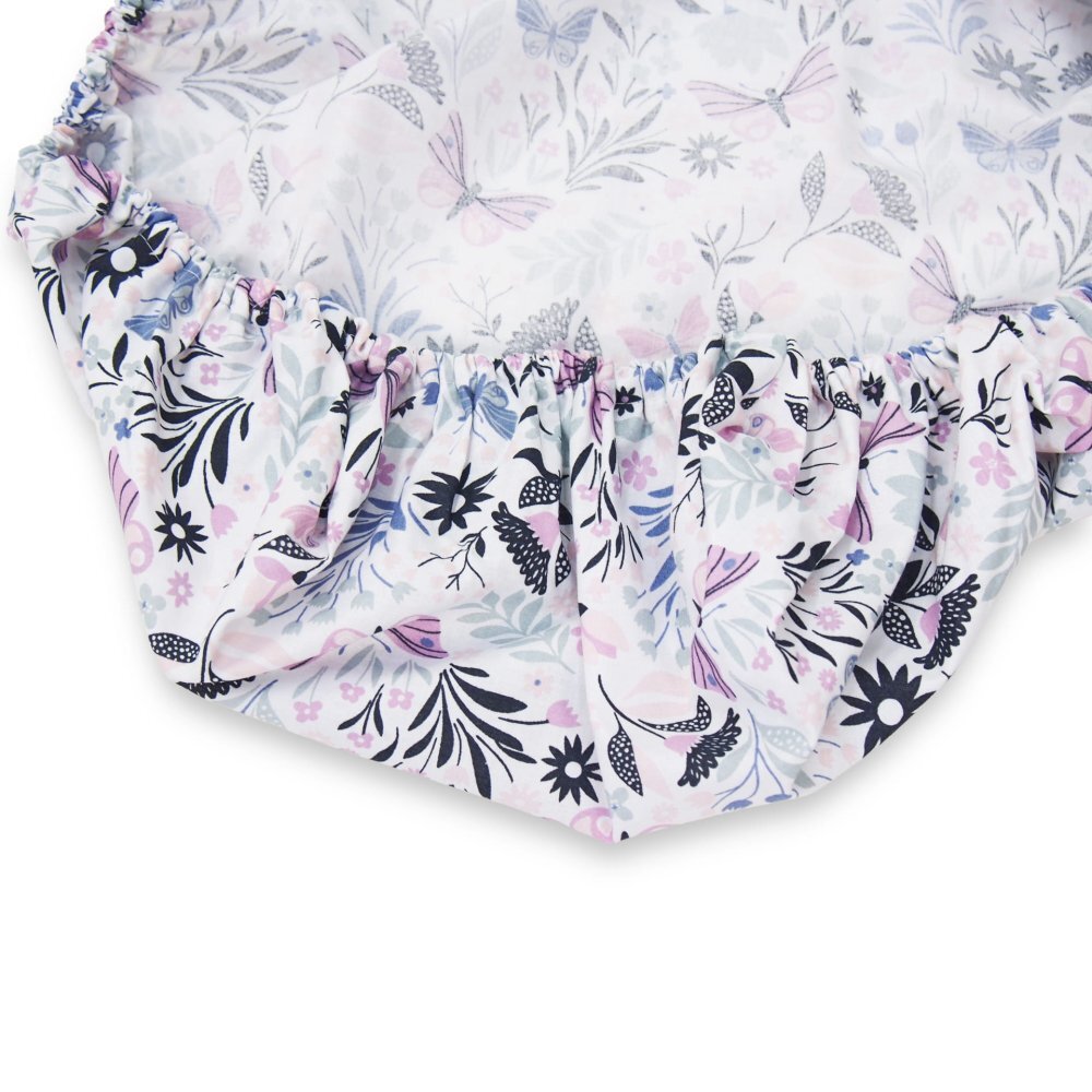Kerstin Cearceaf cu banda elastica pentru pat copii Fluturi si libelule 100 bumbac pentru saltea 120x60 cm