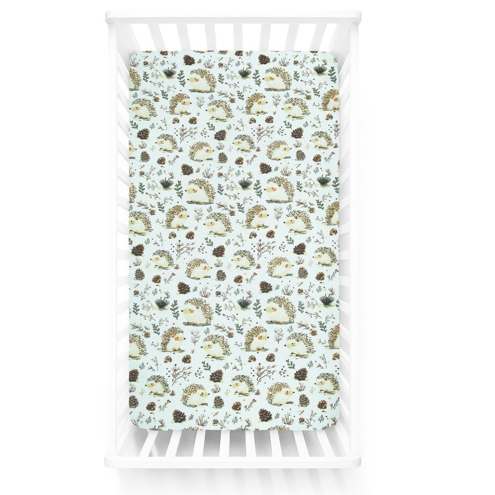 Kerstin Cearceaf cu banda elastica pentru pat copii Hedgehog 100 bumbac pentru saltea 120x60 cm