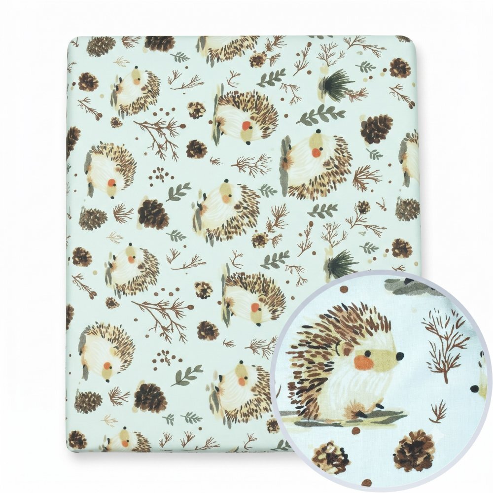Kerstin Cearceaf cu banda elastica pentru pat copii Hedgehog 100 bumbac pentru saltea 120x60 cm