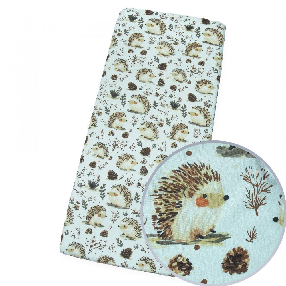 Kerstin Cearceaf cu banda elastica pentru pat copii Hedgehog din 100 bumbac pentru saltea 90 x 50 cm