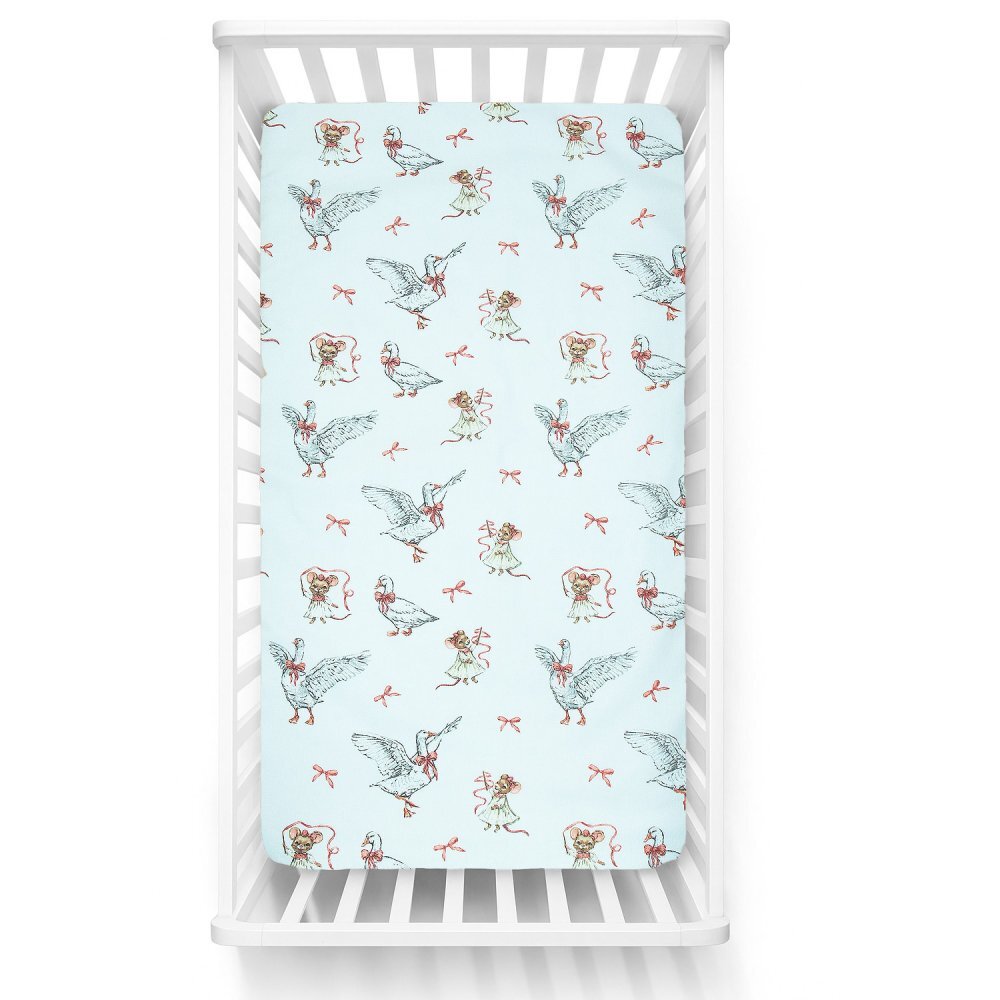 Kerstin Cearceaf cu banda elastica pentru pat copii Mother Goose 100 bumbac pentru saltea 120x60 cm