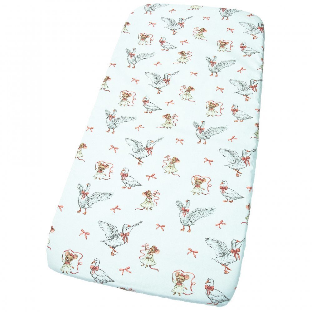 Kerstin Cearceaf cu banda elastica pentru pat copii Mother Goose 100 bumbac pentru saltea 120x60 cm