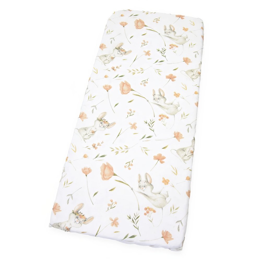 Kerstin Cearceaf pentru patut copii Fairytale Mouse 90x40 cm cu elastic roata material 100 bumbac