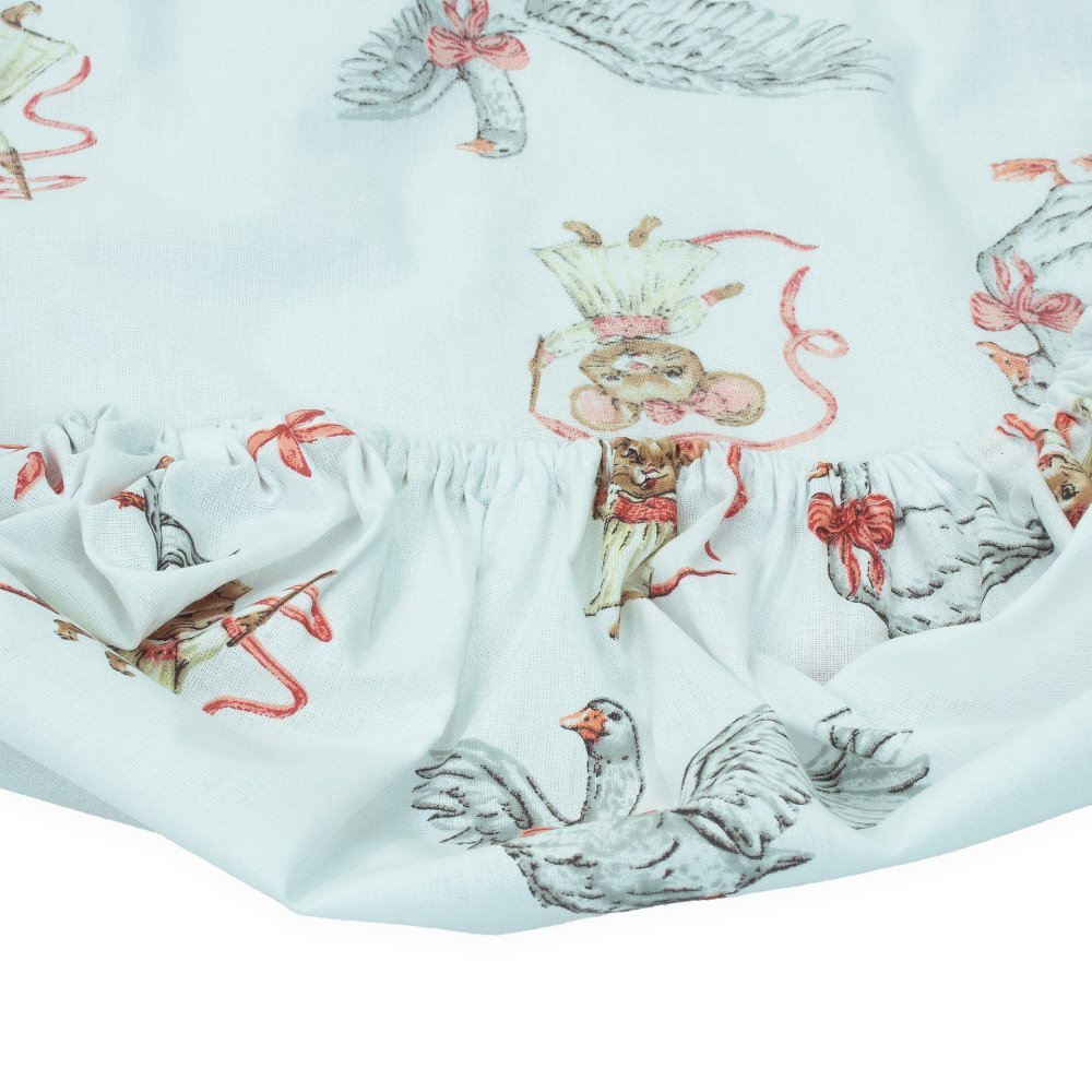 Kerstin Cearceaf pentru patut copii Mother Goose 90x40 cm cu elastic roata material 100 bumbac