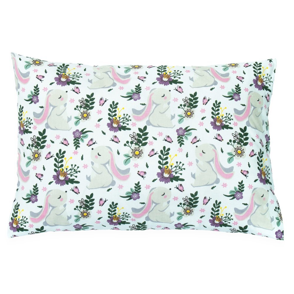 Kerstin Fata de perna pentru copii Bunny Pink 40x60 cmrealizat din bumbac certificat OEKO TEXinchidere cu fermoar