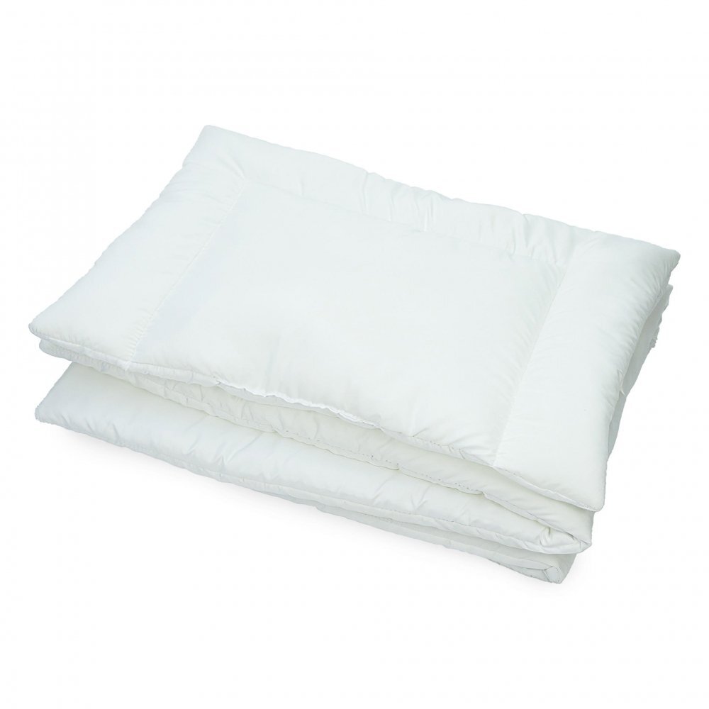 Kerstin Set pilota 135x100 cm si perna 60x50 cm pentru copii White cu umplutura hipoalergenica