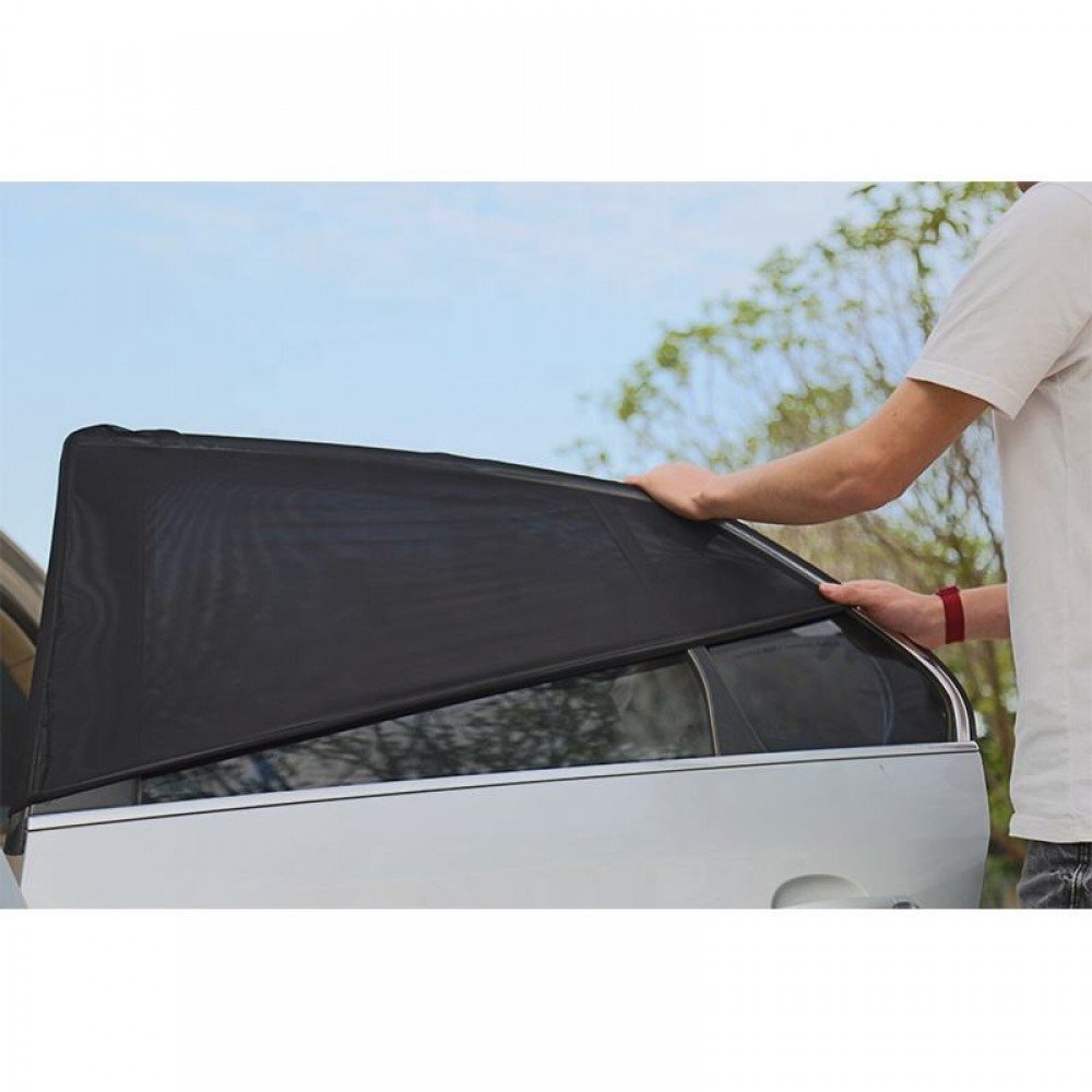 Kidmaxx Set 2 parasolare auto Sunnic pentru ferestrele laterale Montaj usor Protejeaza de razele solare Rezistent la caldura