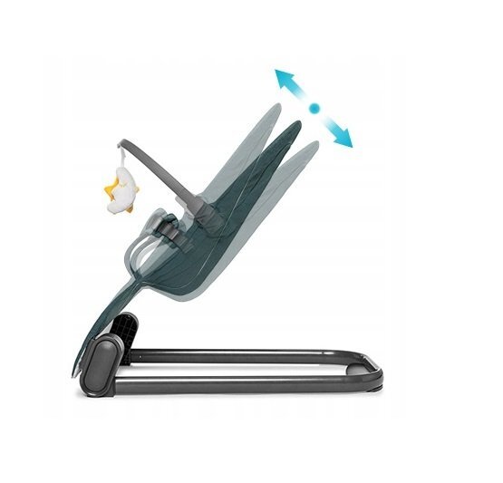 Kidnort Balansoar pentru copii ergonomic cu centura de siguranta Bara de protectie detasabila pliabil si usor de transportat Vinbar Green