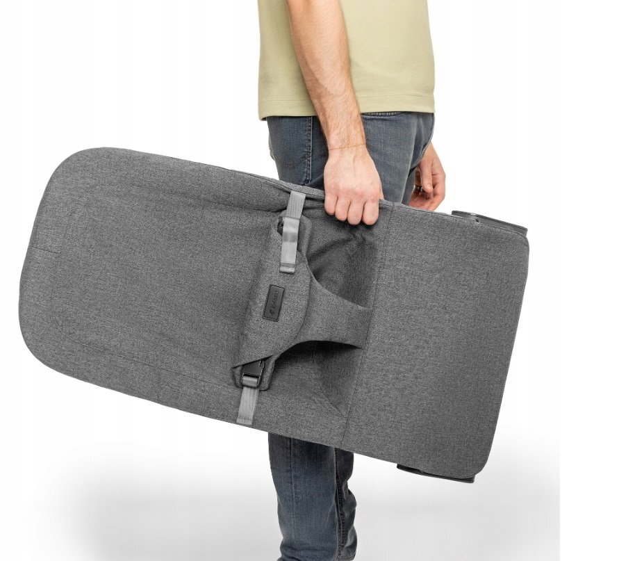 Kidnort Balansoar pentru copii ergonomic cu centura de siguranta bara de protectie detasabila pliabil si usor de transportat Vinbar Grey
