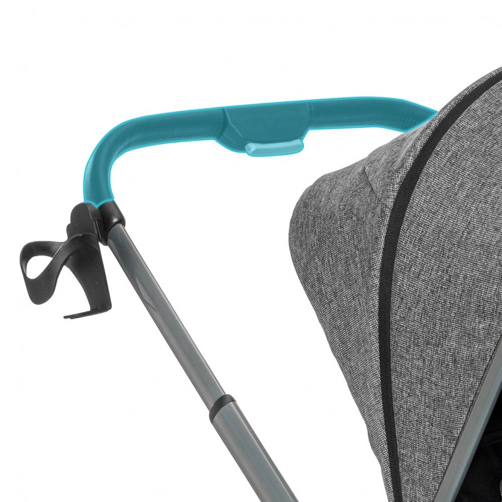 Kidnort Carucior reversibil pentru copii cu pliere compacta spatar si viziera reglabile Isbjorn Black pana la 22 kg roti cu suspensii accesorii incluse suport pentru pahar