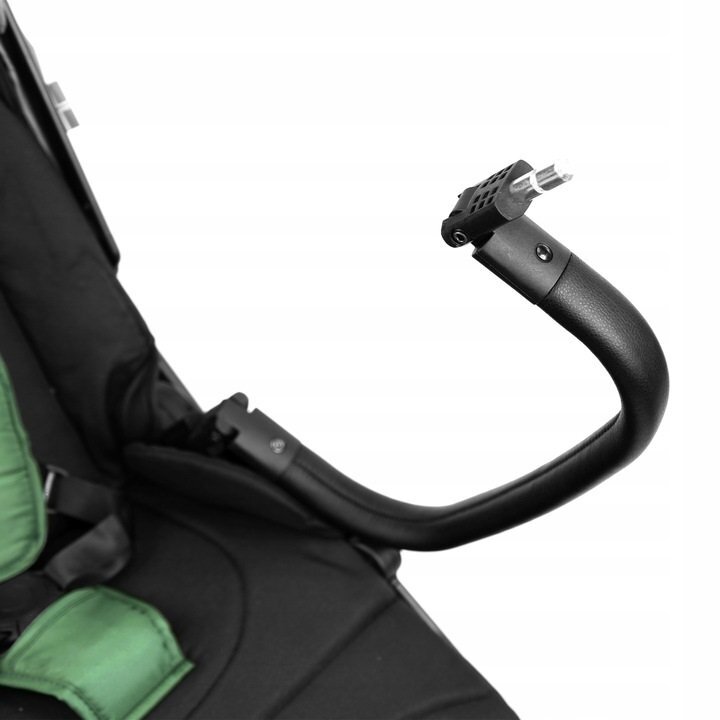 Kidnort Carucior reversibil pentru copii cu pliere compacta spatar si viziera reglabile Isbjorn Green pana la 22 kg roti cu suspensii accesorii incluse suport pentru pahar