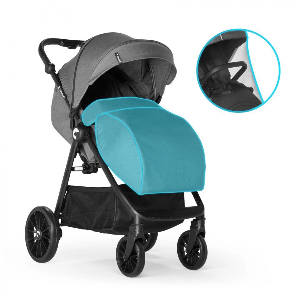Kidnort Carucior sport 0-48 luni pana la 22 kg cu pliere compacta Sjolejon Sea Lion Grey