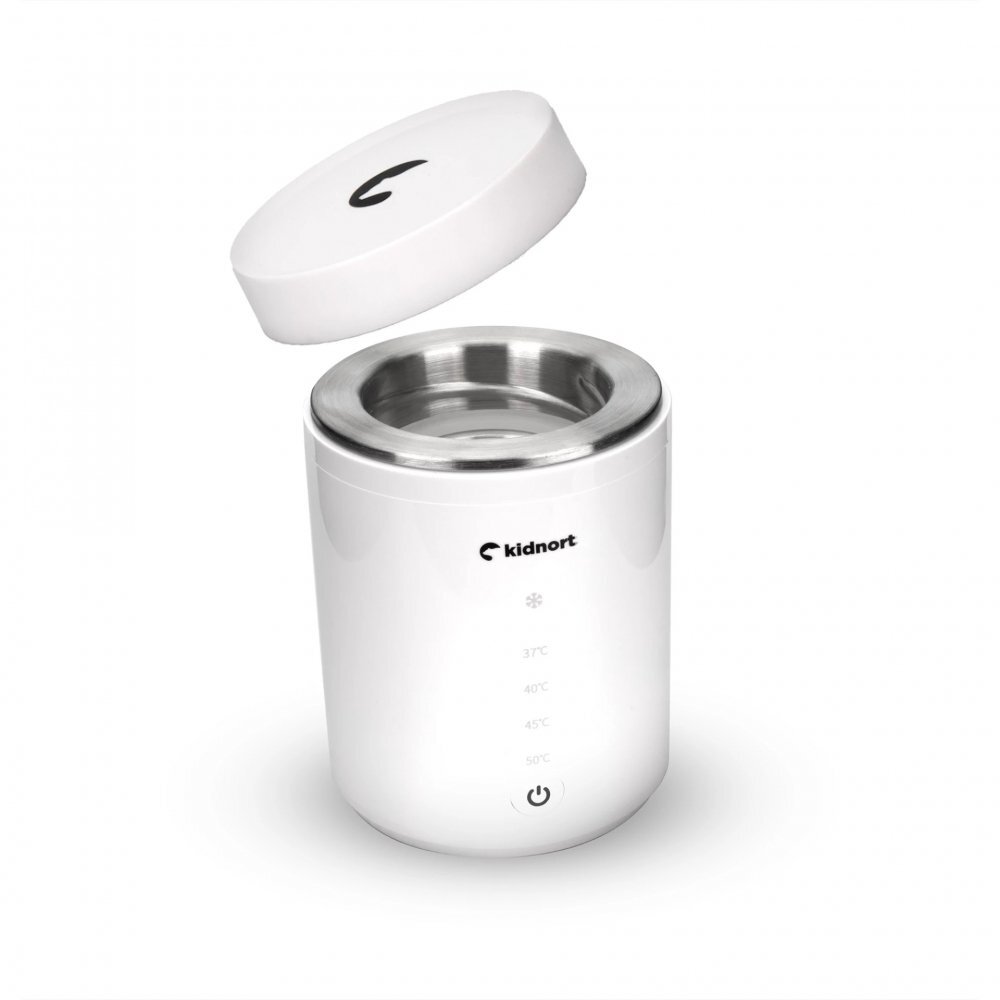 Kidnort Incalzitor electric pentru biberoane Dromme model portabil universal fara fir cu incarcare USB-C temperatura reglabila