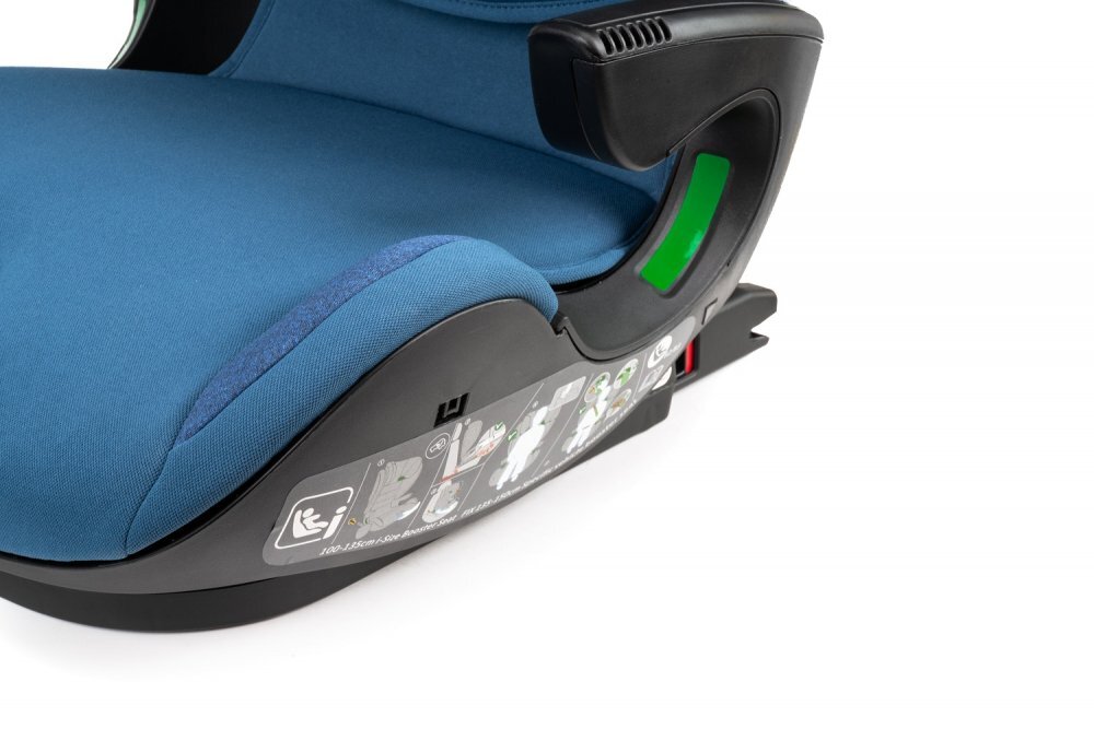 Kidnort Scaun auto compact cu SPS isofix Tetiera si spatar reglabile prevazut cu cotiere I-Size 100-150cm R-129 Natt Blue