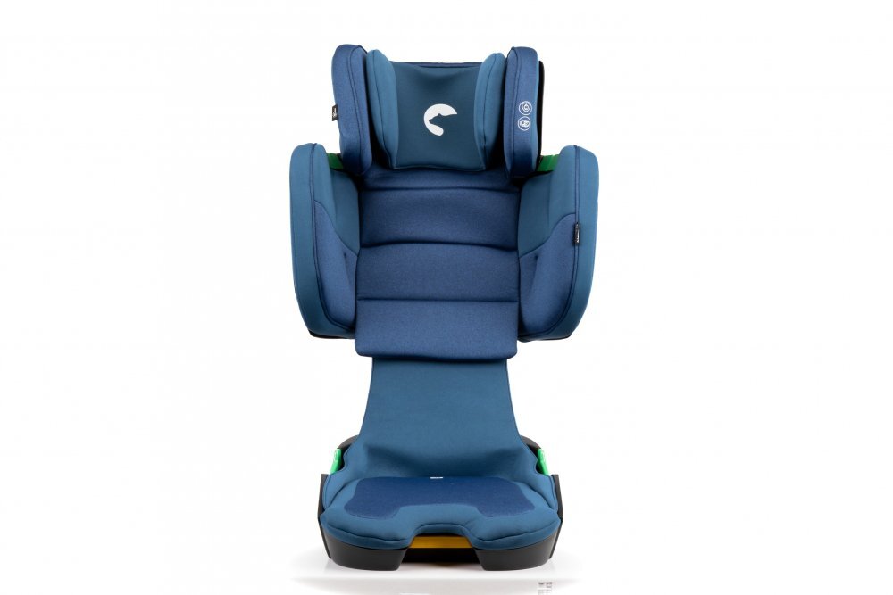 Kidnort Scaun auto cu isofix pentru copii model pliabil cu Tetiera reglabila 100-150 cm i-SIZE R-129 Mane Blue