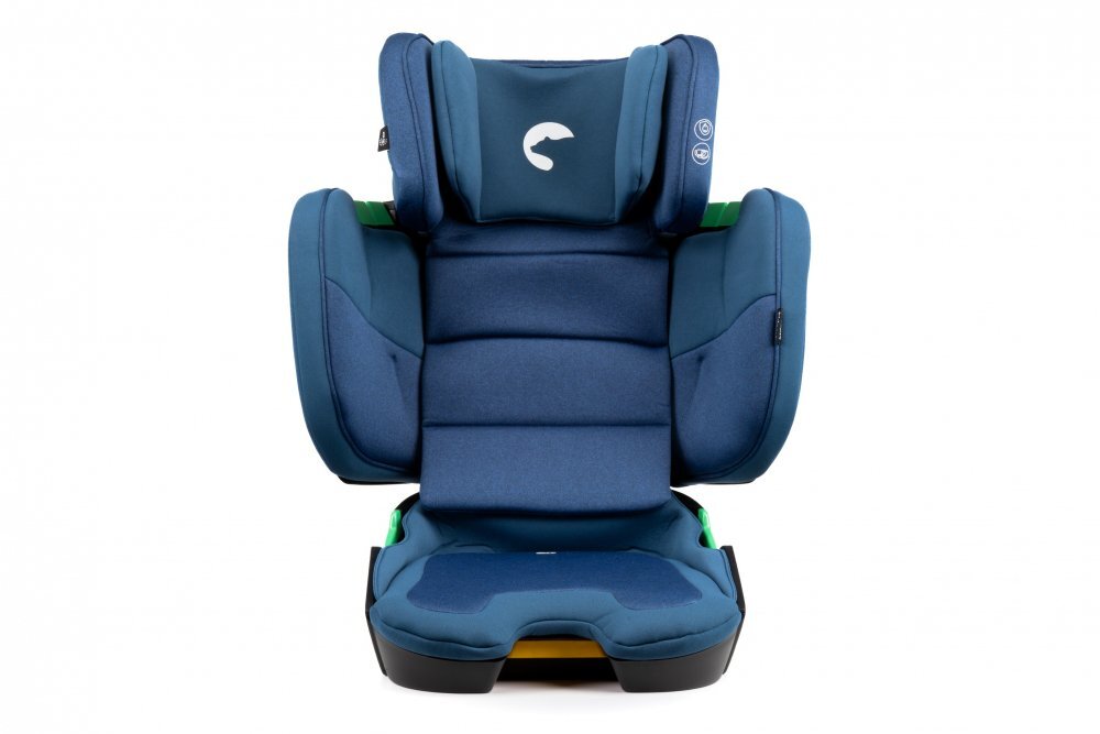 Kidnort Scaun auto cu isofix pentru copii model pliabil cu Tetiera reglabila 100-150 cm i-SIZE R-129 Mane Blue