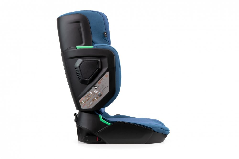 Kidnort Scaun auto cu isofix pentru copii model pliabil cu Tetiera reglabila 100-150 cm i-SIZE R-129 Mane Blue