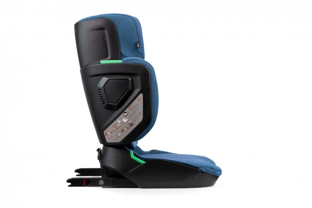 Kidnort Scaun auto cu isofix pentru copii model pliabil cu Tetiera reglabila 100-150 cm i-SIZE R-129 Mane Blue
