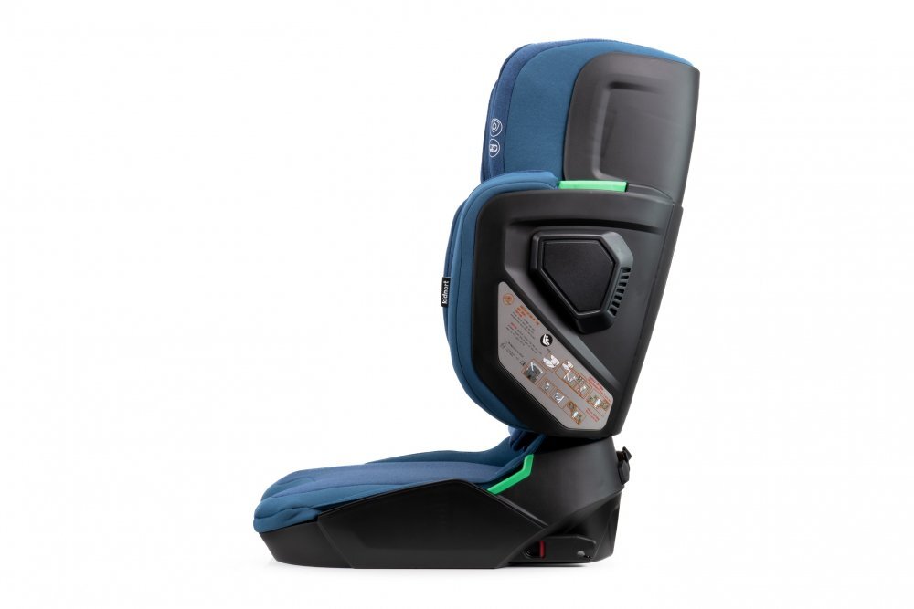 Kidnort Scaun auto cu isofix pentru copii model pliabil cu Tetiera reglabila 100-150 cm i-SIZE R-129 Mane Blue