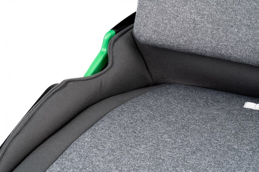 Kidnort Scaun auto cu isofix pentru copii model pliabil cu Tetiera reglabila 100-150 cm i-SIZE R-129 Mane Gray